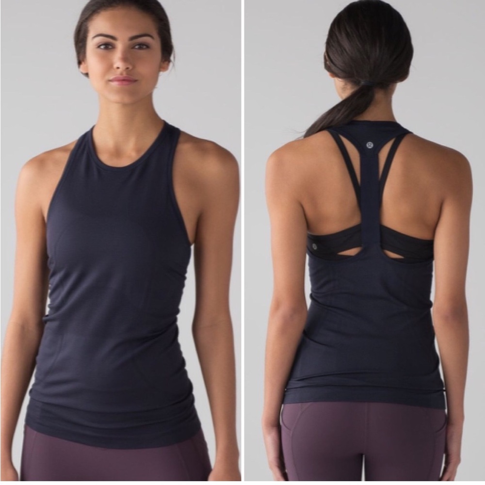 BNWT Lululemon Swiftly Tech T Back Tank Black